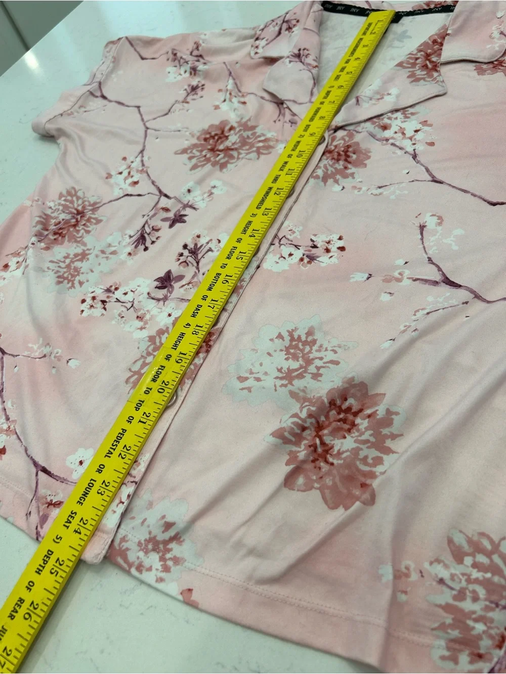 Jones New York Pink Floral Short-Sleeve Pajama Set